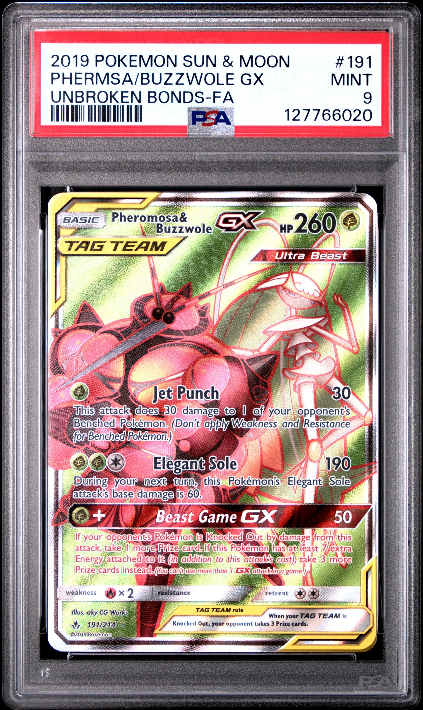 PHERMSA/BUZZWOLE GX UNBROKEN BONDS-FA PSA 9