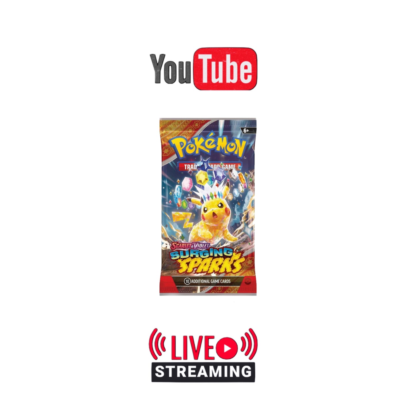 Surging Sparks Live Pack Rips (on YouTube)
