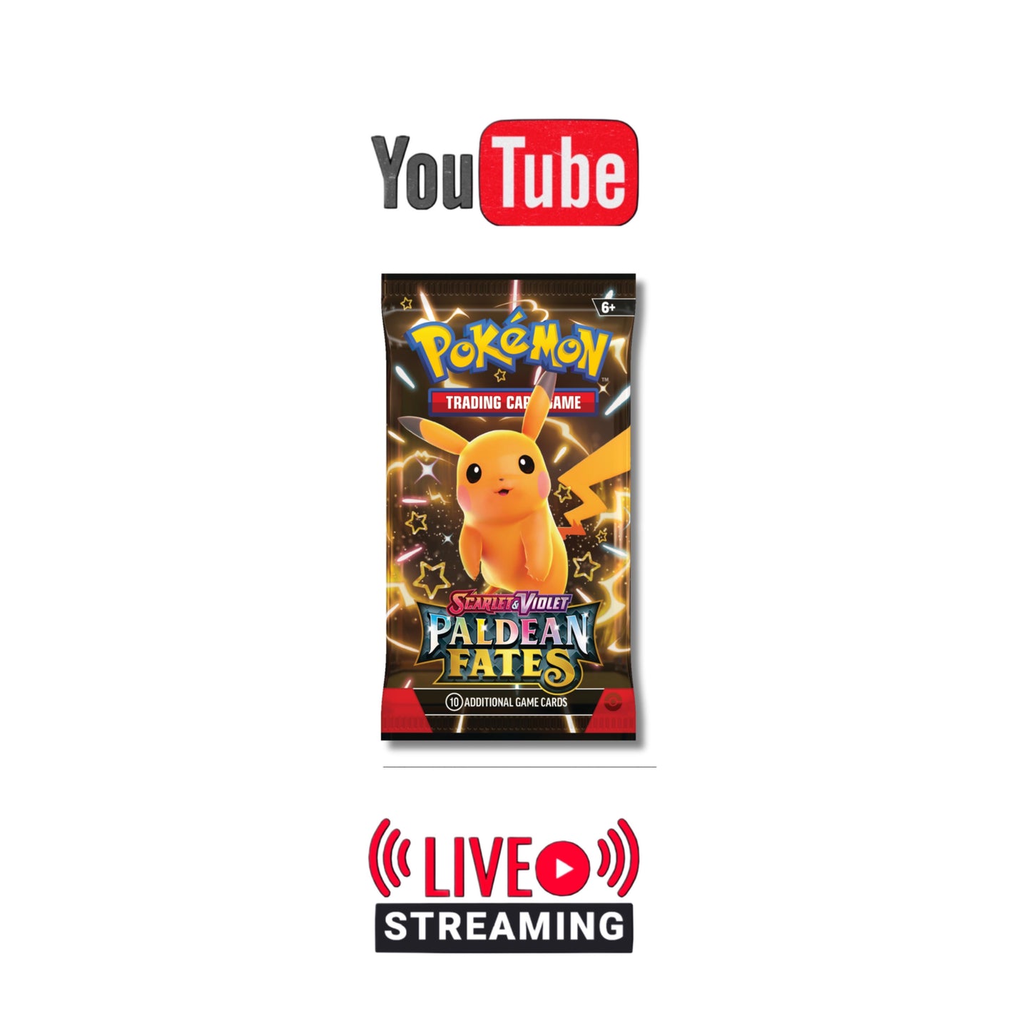 Paldean Fates Live Pack Rips (on YouTube)