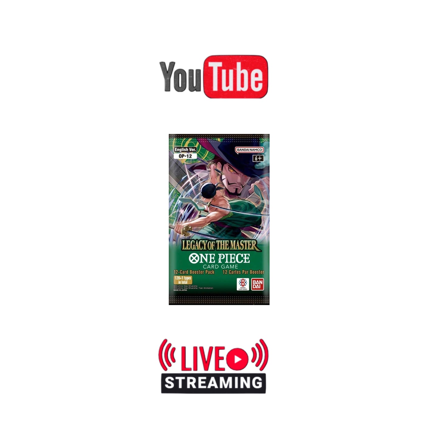 One Piece: Legacy of the Master OP12 Live Pack Rips (on YouTube)