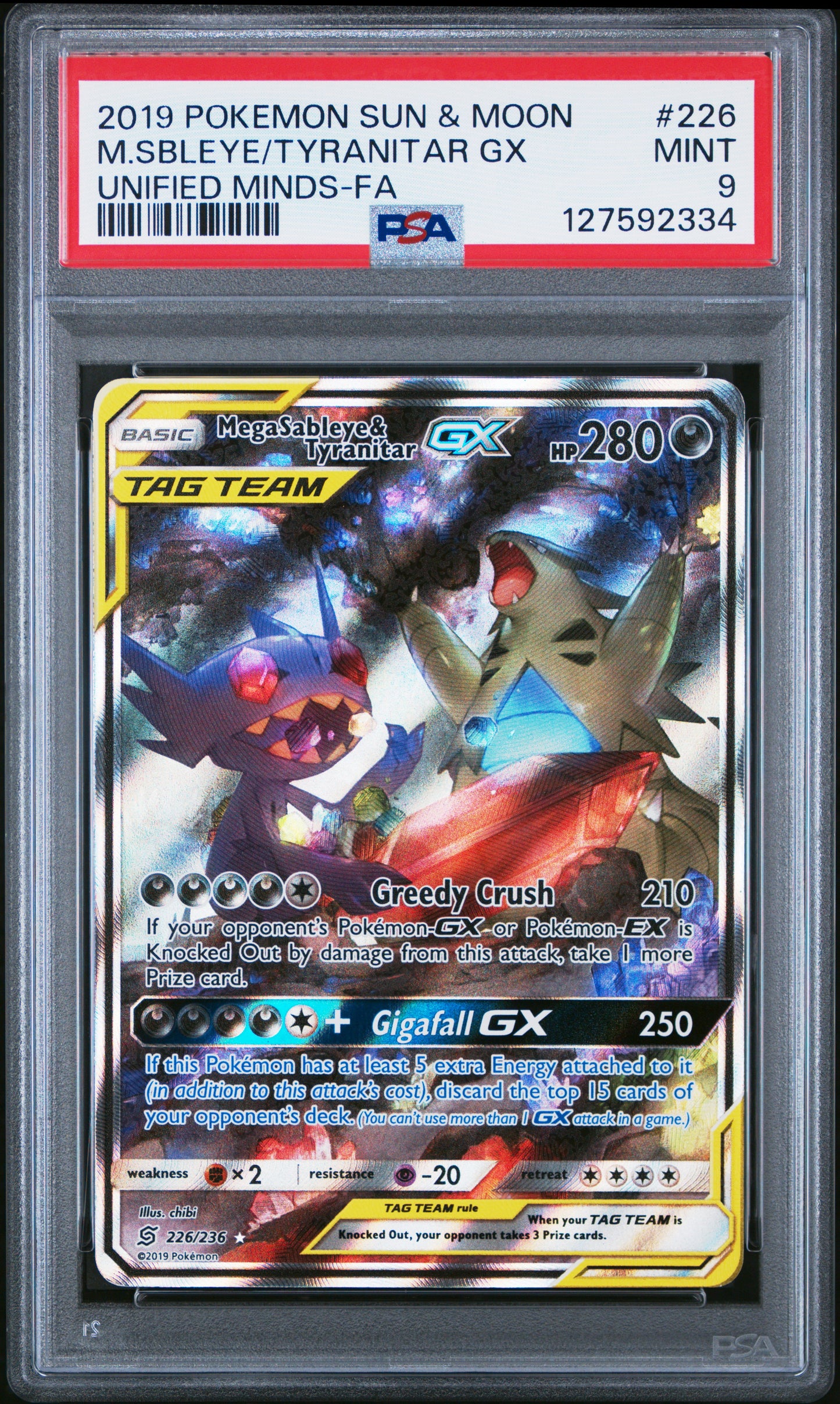 M.SBLEYE/TYRANITAR GX UNIFIED MINDS PSA 9