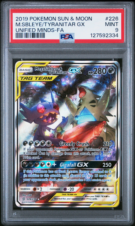 M.SBLEYE/TYRANITAR GX UNIFIED MINDS PSA 9