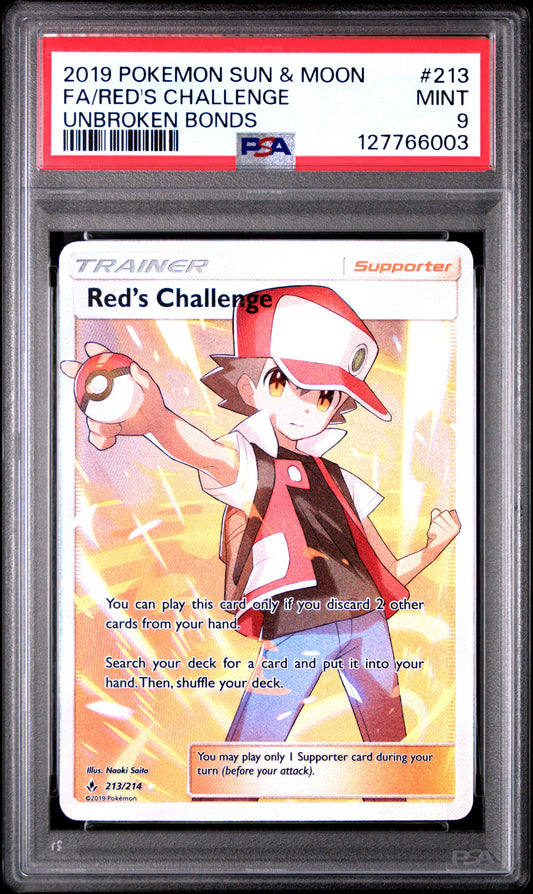 RED'S CHALLENGE UNBROKEN BONDS PSA 9