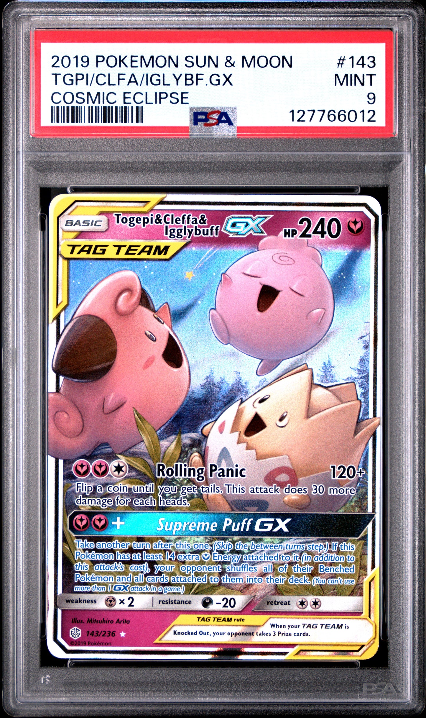 TGPI/CLFA/IGLYBF.GX COSMIC ECLIPSE PSA 9