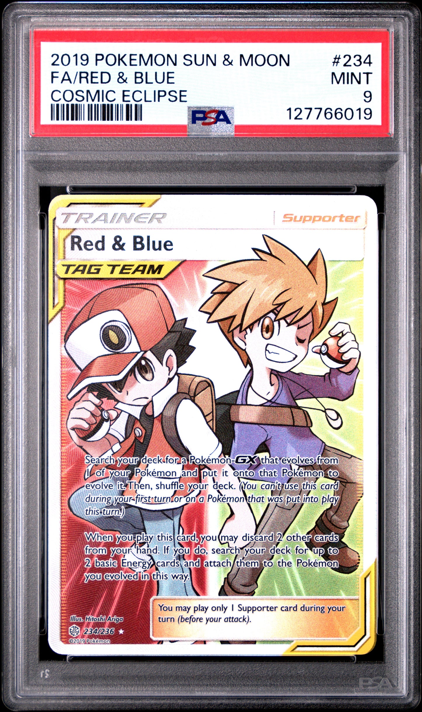 RED & BLUE COSMIC ECLIPSE PSA 9