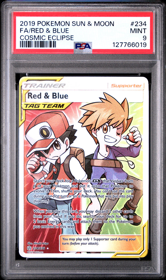 RED & BLUE COSMIC ECLIPSE PSA 9
