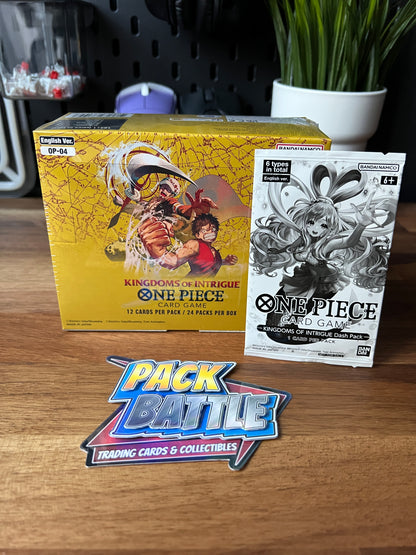 One Piece TCG: Kingdoms of Intrigue Booster Box OP-04 & Dash Pack